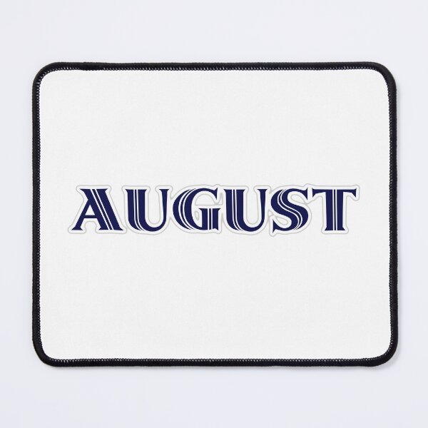 Item preview, AUGUST - Nametag for AUGUST Roman Style in Blue designed and sold by ferretmaes.