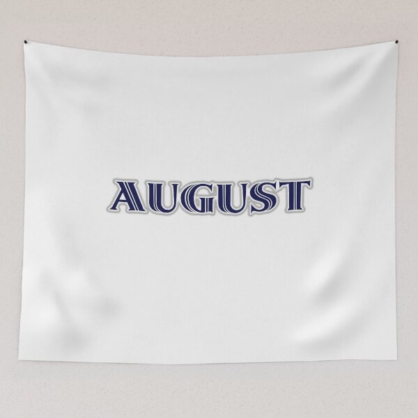Item preview, AUGUST - Nametag for AUGUST Roman Style in Blue designed and sold by ferretmaes.