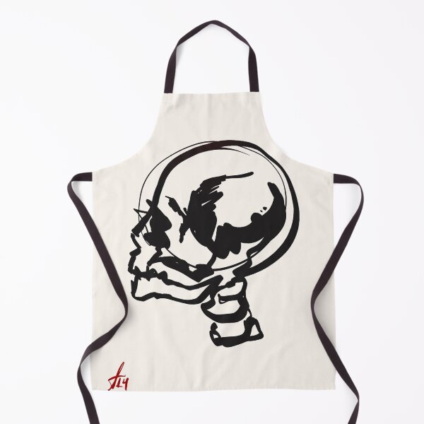 Item preview, Skull Abstract Line Art Bold Black designed and sold by trajeado14.