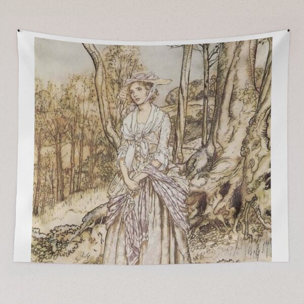 Item preview, Regency Lady Vintage Illustration by Arthur Rackham designed and sold by Bellathewilde.