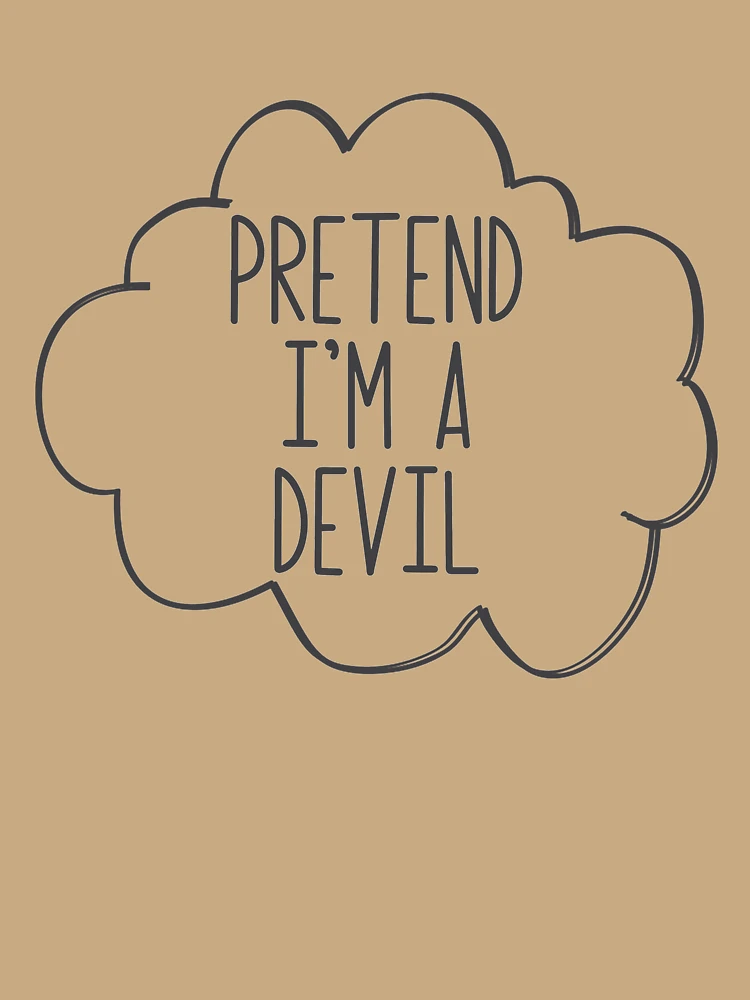Thumbnail 6 von 6, Premium Oversized Pullover, Pretend I'm A Devil Lazy Halloween Costume Pretend Devil Gear designt und verkauft von DynamicDesign.