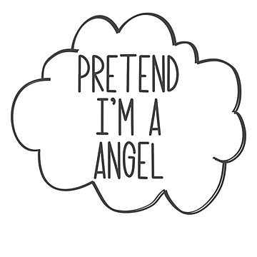 Vorschaubild zum Design Pretend I'm A Angel Lazy Halloween Costume Pretend Angel Gear von DynamicDesign