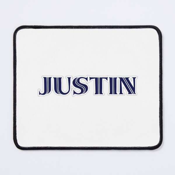 Item preview, JUSTIN - Nametag for JUSTIN Roman Style in Blue designed and sold by ferretmaes.
