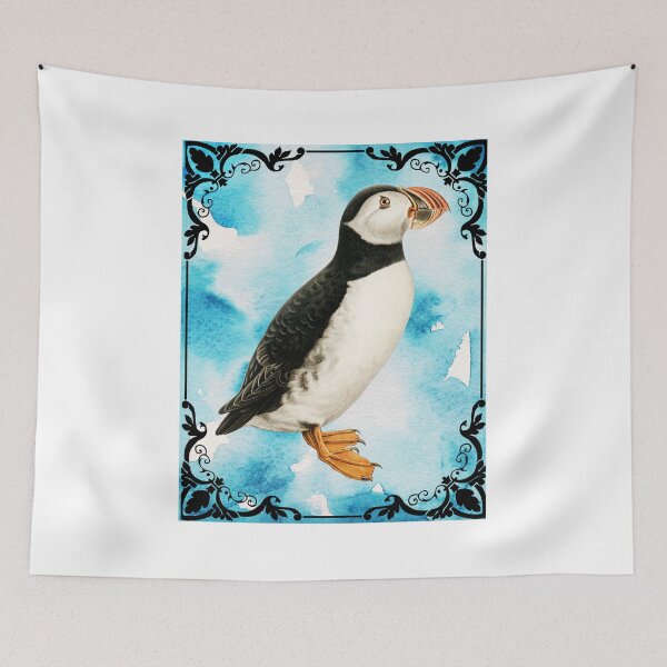Item preview, Vintage Puffin Portrait designed and sold by thecooltable.