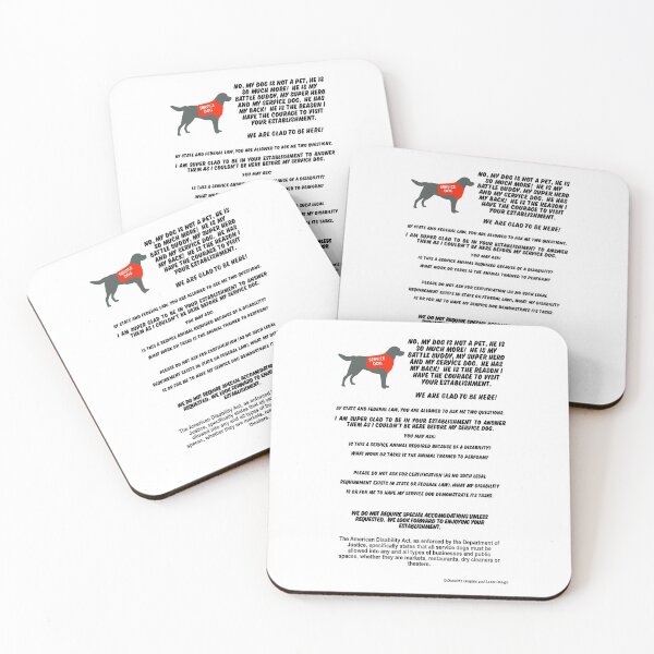 Item preview, Service Dog My Dog Is Not My Pet Glad To Be Here designed and sold by DonaldsGraphics.