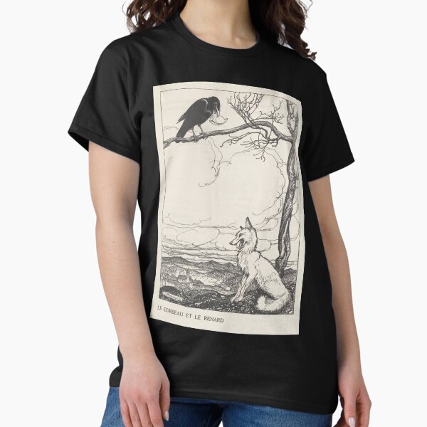 Artikel-Vorschau von Aesop's Fables art by Arthur Rackham 1913 0026 The Fox and the Crow, designt und verkauft von wetdryvac.