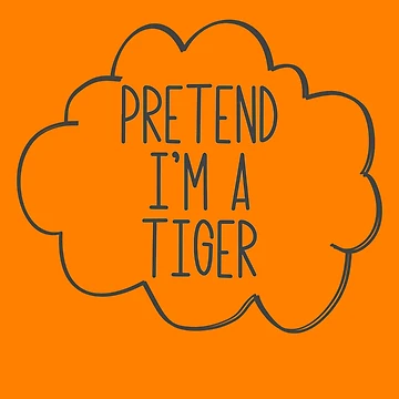 Vorschaubild zum Design Pretend I'm A Tiger Lazy Halloween Costume Pretend Tiger Gear von DynamicDesign