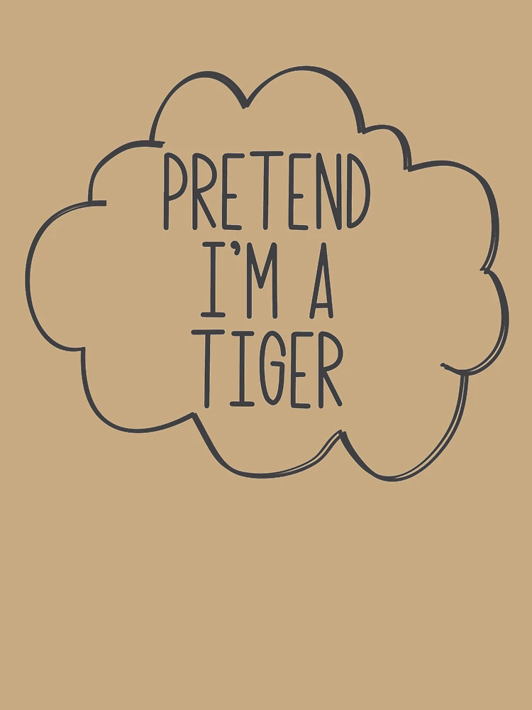 Thumbnail 6 von 6, Premium Oversized Pullover, Pretend I'm A Tiger Lazy Halloween Costume Pretend Tiger Gear designt und verkauft von DynamicDesign.