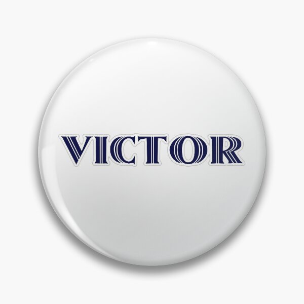 Item preview, VICTOR - Nametag for VICTOR Roman Style in Blue designed and sold by ferretmaes.