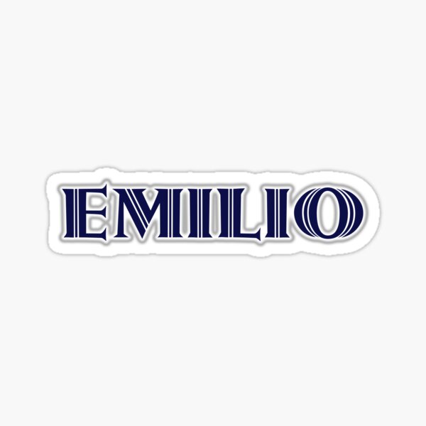 Item preview, EMILIO - Nametag for EMILIO Roman Style in Blue designed and sold by ferretmaes.