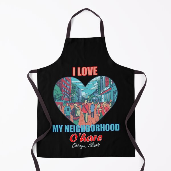 Item preview, I Love My Neighborhood Ohare Chicago - Community Pride designed and sold by artfulnotebook.