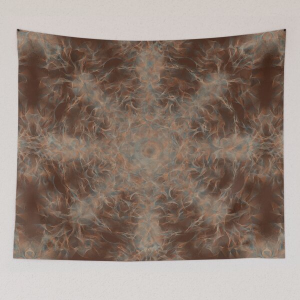 Item preview, Chocolate Vortex ~ Brown Abstract Fractal Mandala Art designed and sold by Ascension Vibrations.
