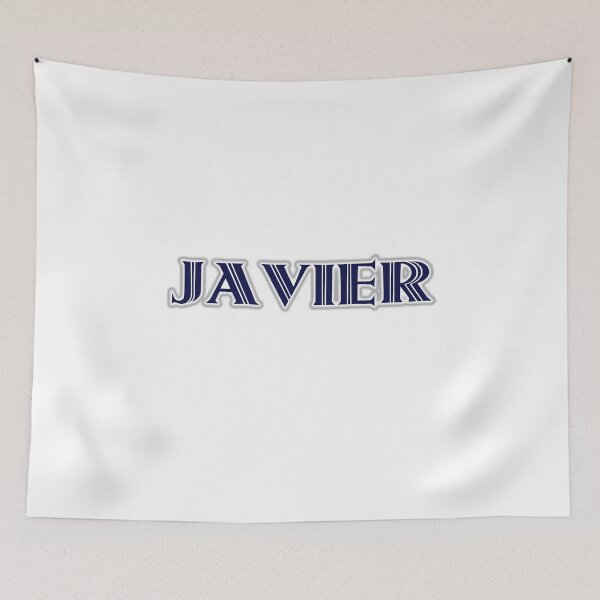 Item preview, JAVIER - Nametag for JAVIER Roman Style in Blue designed and sold by ferretmaes.
