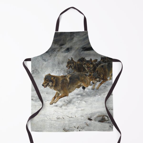 Item preview, Famous wolf paintings A pack of wolves Alfred Kowalski-Wierusz designed and sold by valdiviaxx.
