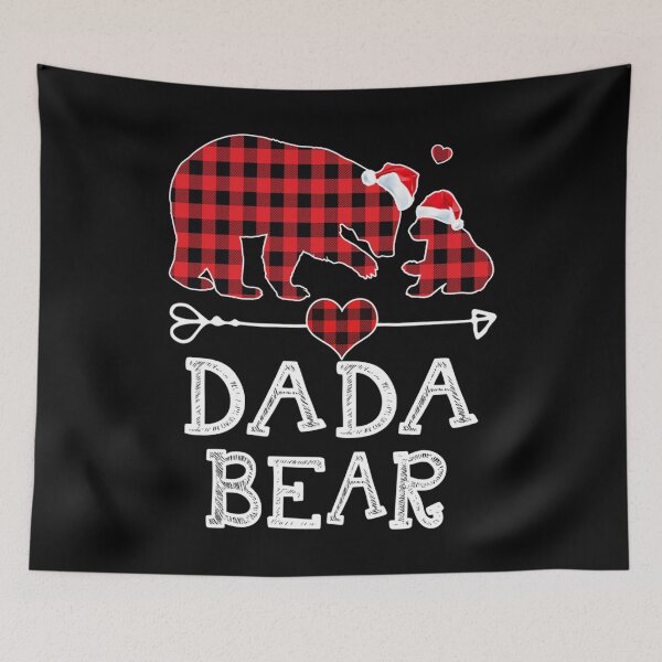 Item preview, Dada Bear Christmas Pajama Red Plaid Buffalo Family Long Sleeve  designed and sold by CuthbertShop.