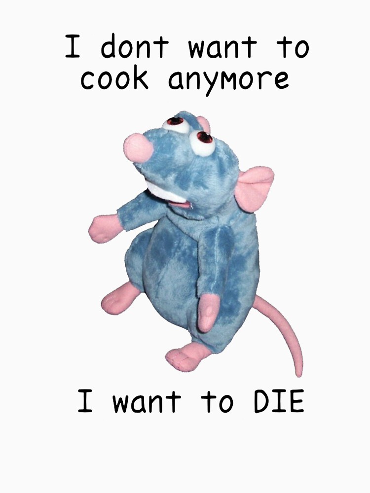 I can t cook. I don't want to Cook anymore i want to die. I don't Cook.