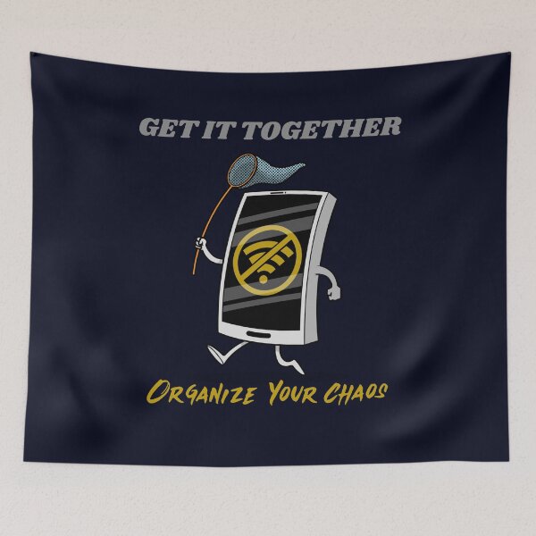 Item preview, Organize Your Chaos, Playful Cellphone lost signal - Personal Finance designed and sold by BearMrktGenius.