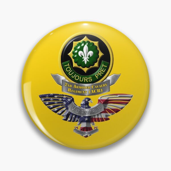 Item preview, 2nd Armored Cavalry Regiment (ACR) Veteran designed and sold by SoldierAlways.