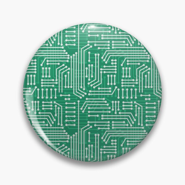 Item preview, Green Printed Circuit Board, PCB Trace Lines Patterns designed and sold by EngineersArt.