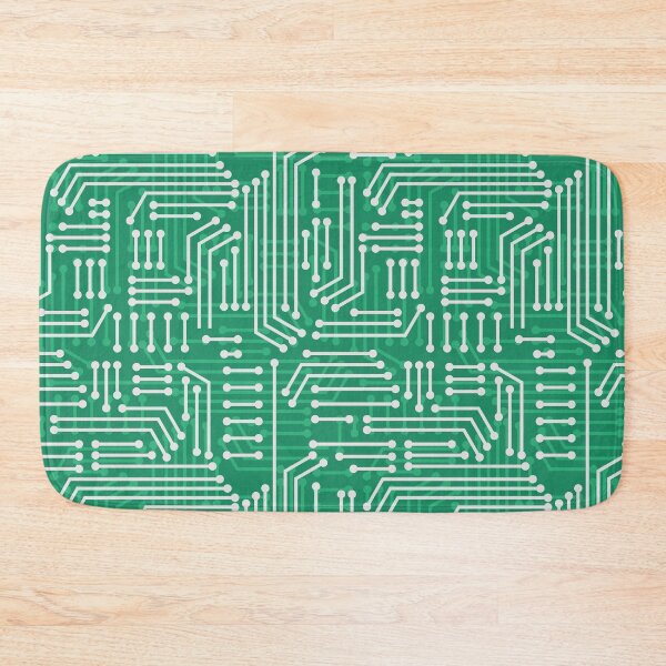 Item preview, Green Printed Circuit Board, PCB Trace Lines Patterns designed and sold by EngineersArt.