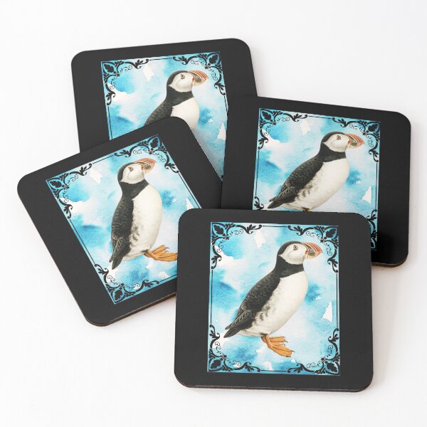 Item preview, Vintage Puffin Portrait Art designed and sold by thecooltable.