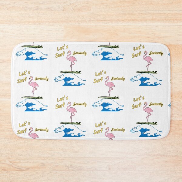 Item preview, Let's surf seriously - funny flamingo quote designed and sold by NathBros.