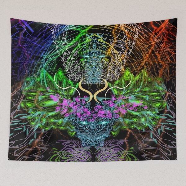 Item preview, Psychedelic Rainbow, Eagle and Moose designed and sold by Discordant Dreams Art.