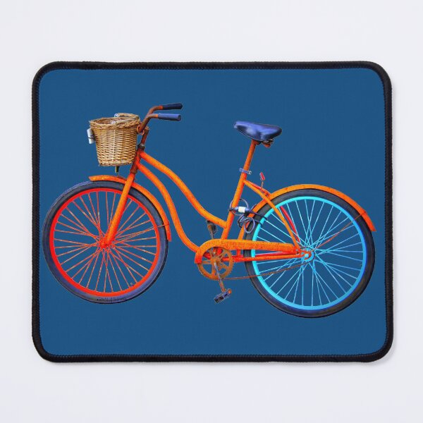 Item preview, Old icelandic bicycle on snorkel blue background designed and sold by AHELENE.