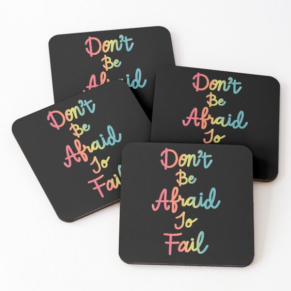 Item preview, Don’t be afraid to fail in rainbow colors designed and sold by Zendays.