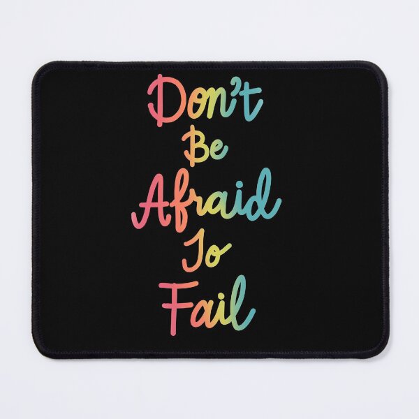 Item preview, Don’t be afraid to fail in rainbow colors designed and sold by Zendays.