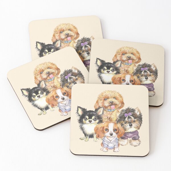 Item preview, Adorable Fluffy Cute Puppies -Tiny Doggy Babies designed and sold by MyColorfulDream.