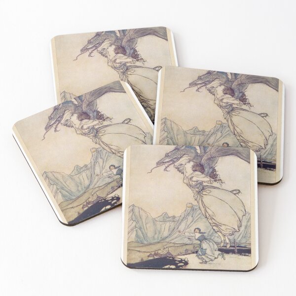 Item preview, Vintage Dragon Illustration from Arthur Rackham  designed and sold by Bellathewilde.