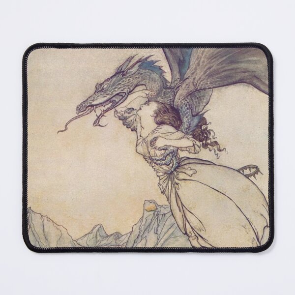Item preview, Vintage Dragon Illustration from Arthur Rackham designed and sold by Bellathewilde.