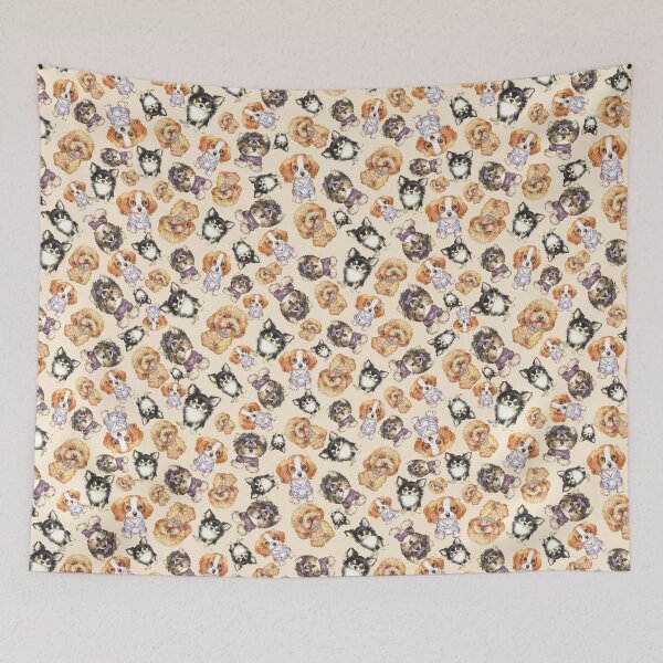 Item preview, Adorable Fluffy Cute Puppies -Tiny Doggy Babies designed and sold by MyColorfulDream.