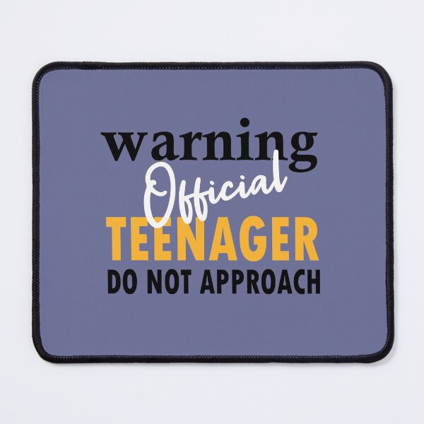 Item preview, Warning Official Teenager Do Not Approach, warning official teenager, super funny gift, mom dad grandma aunt, uncle boy, attitude funny gift idea, boy-girl mom dad designed and sold by adjamine.