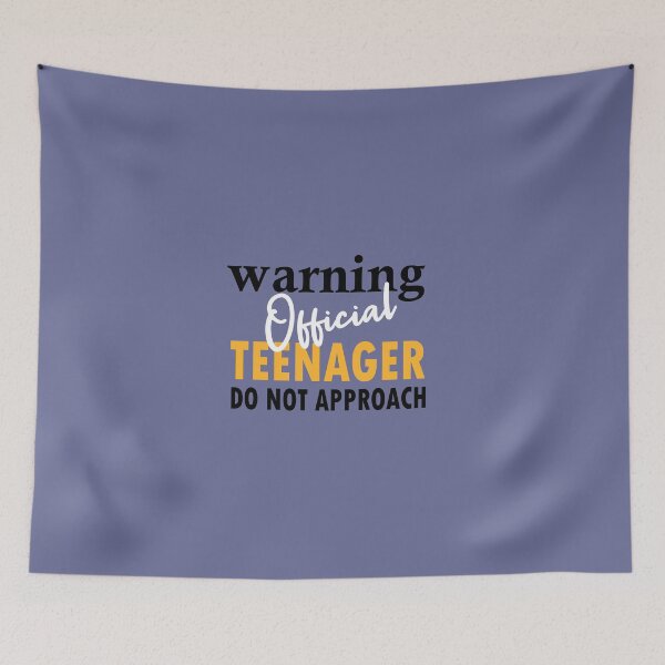 Item preview, Warning Official Teenager Do Not Approach, warning official teenager, super funny gift, mom dad grandma aunt, uncle boy, attitude funny gift idea, boy-girl mom dad designed and sold by adjamine.