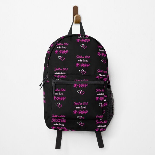Item preview, Just a Girl who loves K-POP with cute heart design designed and sold by Noodle Doodle.