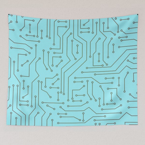 Item preview, PCB Trace Lines Pattern art designed and sold by EngineersArt.