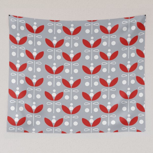 Item preview, Red Nordic Floral designed and sold by KathrinLegg.