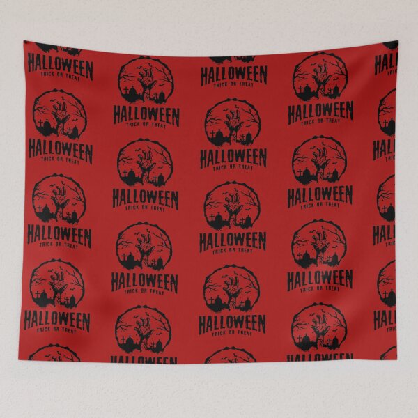 Item preview, Monochrome Vintage Halloween - Trick or Treat Rising Dead designed and sold by WearWolfDesigns.