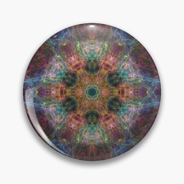 Item preview, Technicolor Dreamscape ~ Rainbow Abstract Fractal Mandala Art designed and sold by Ascension Vibrations.