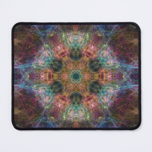 Item preview, Technicolor Dreamscape ~ Rainbow Abstract Fractal Mandala Art designed and sold by Ascension Vibrations.