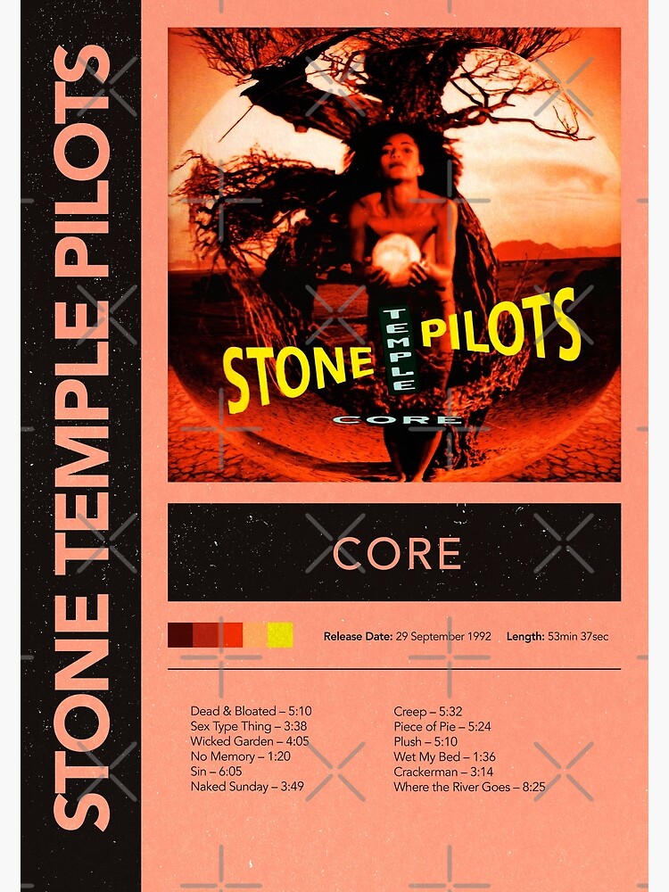 Discover Stone temple pilots core Cover album  Poster Minimalist album cover Stone temple pilots Premium Matte Vertical Poster