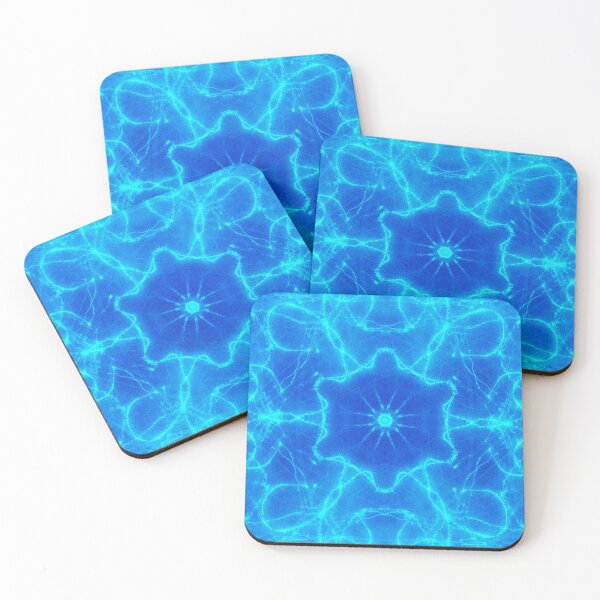 Item preview, Electric Resonance ~ Blue Abstract Fractal Mandala Art designed and sold by Ascension Vibrations.