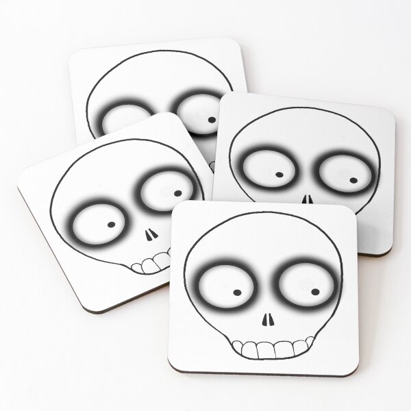 Item preview, worried skull designed and sold by Marty Thor.
