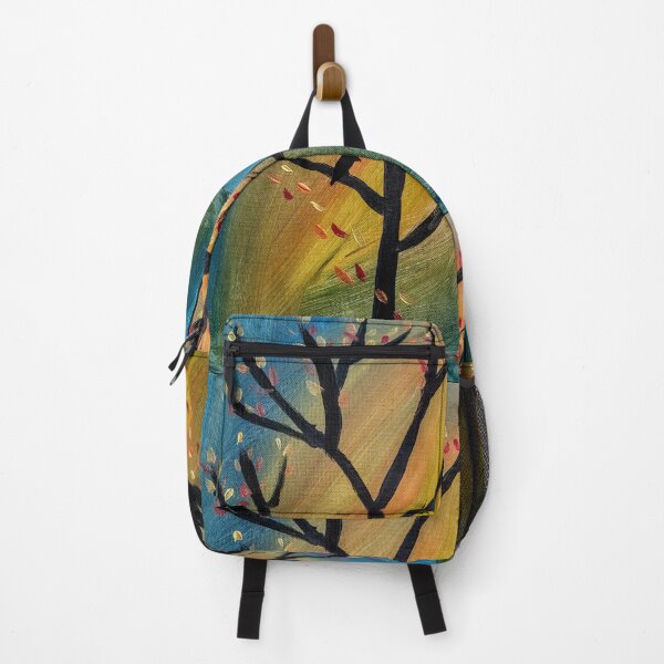 Item preview, Black bird in the tree as the wind blows leaves off the tree  designed and sold by kkartwork.