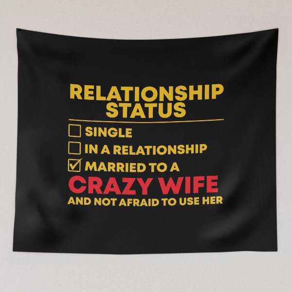 Item preview, Mens Relationship Status Married to a crazy wife designed and sold by mographicdesign.