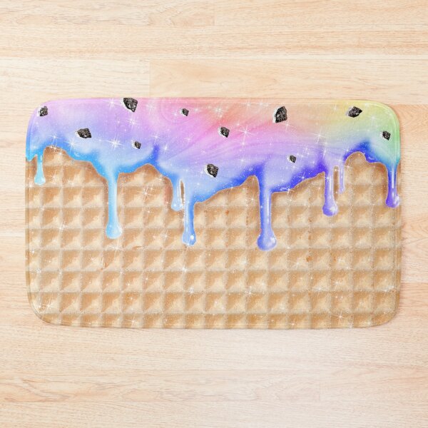 Item preview, Rainbow Melt Ice Cream and Waffle Sweet Yummy Pattern designed and sold by Jolly-Yosei.