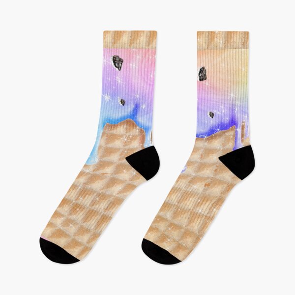 Item preview, Rainbow Melt Ice Cream and Waffle Sweet Yummy Pattern designed and sold by Jolly-Yosei.