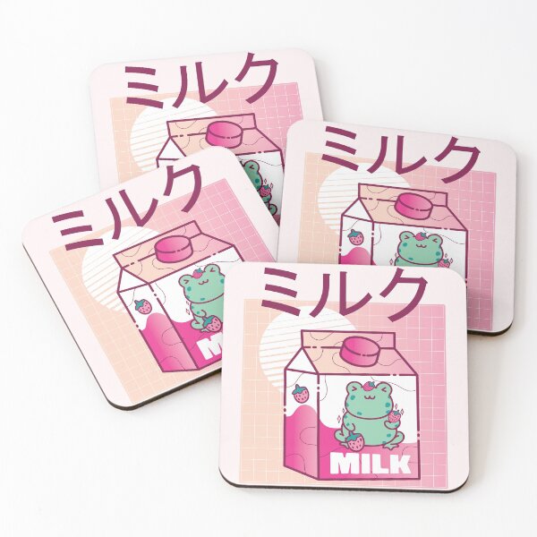 Item preview, Strawberry Milk Kawaii Cute Frog Aesthetic Milk designed and sold by TamGustam.